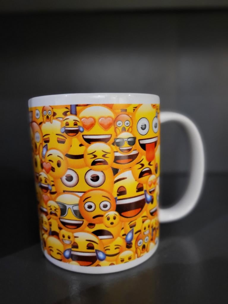 Mok met emoji's, Ophalen of Verzenden