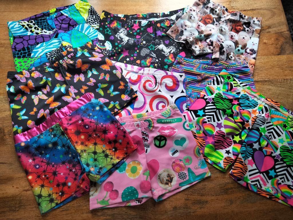 Turnbroekjes met print diverse maten (1), Maat 36 t/m 42, Ophalen of Verzenden, Turnpak(je)