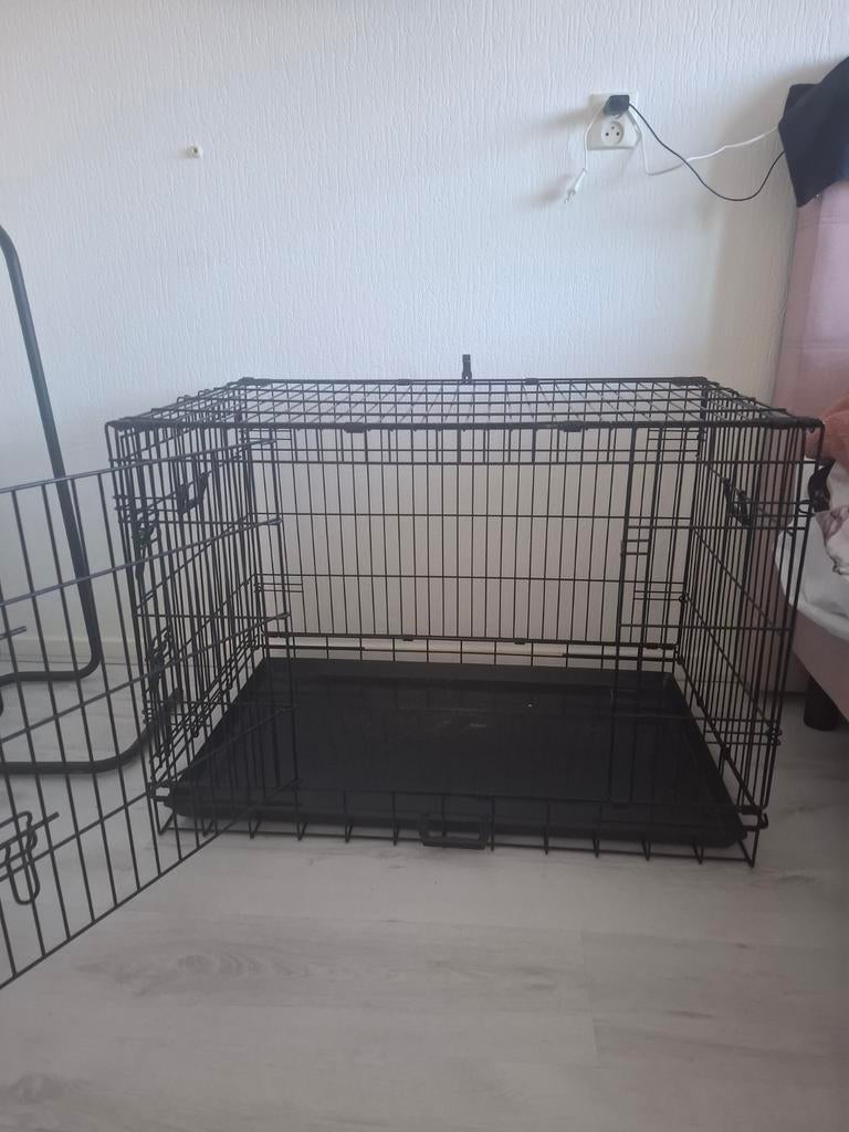 Roestvrij stalen honden bench, Ophalen, Zo goed als nieuw