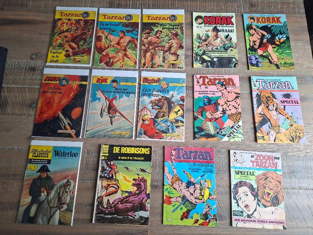 Prachtige set met oude comics, Boeken, Stripboeken, Meerdere stripboeken, Ophalen of Verzenden, Zo goed als nieuw