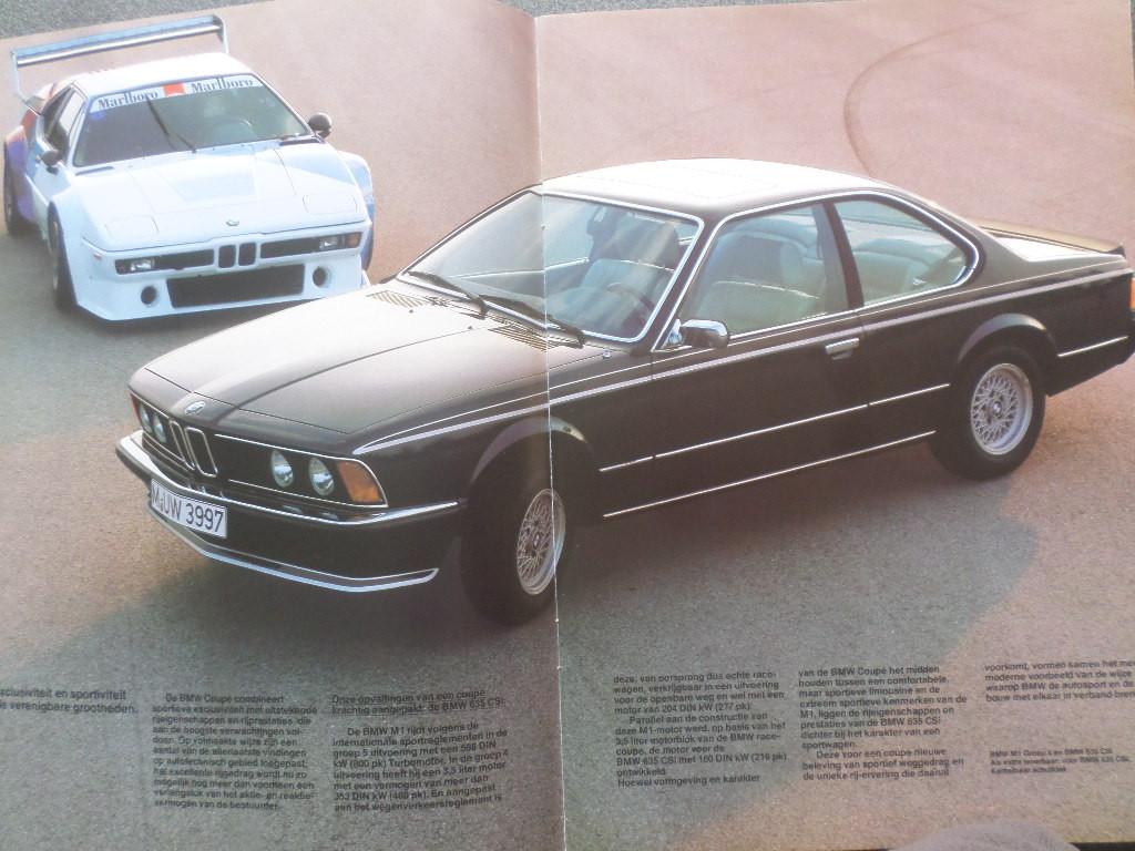 BMW 628 & 633 & 635 CSI 1979 Brochure, Ophalen of Verzenden, Zo goed als nieuw, BMW