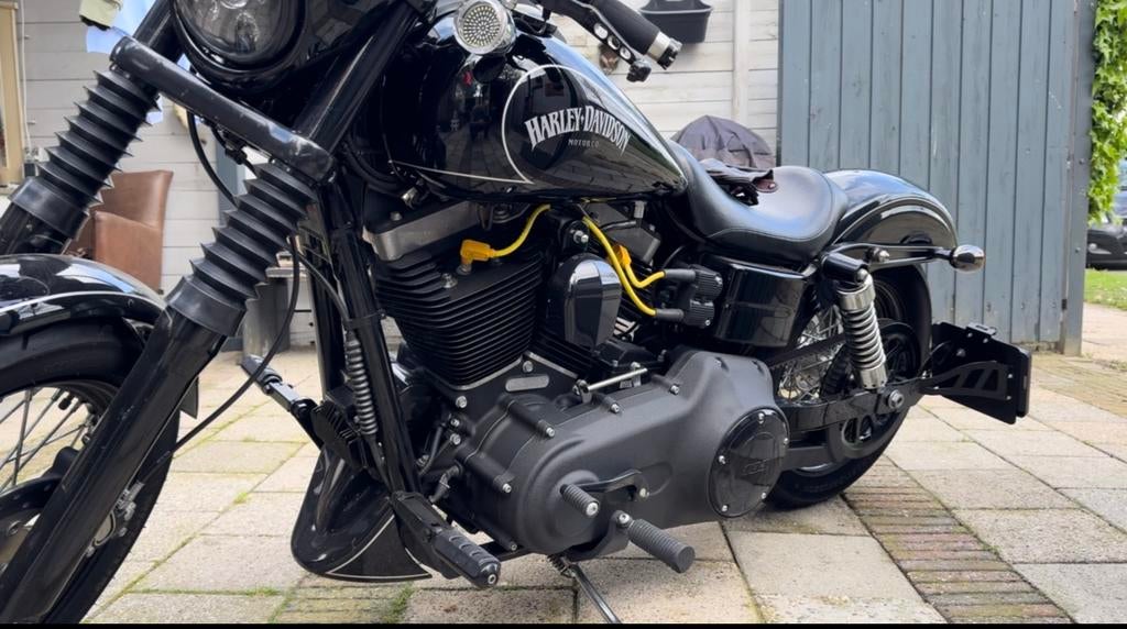 Mooie harley nooit op bezuinigd. In top staat