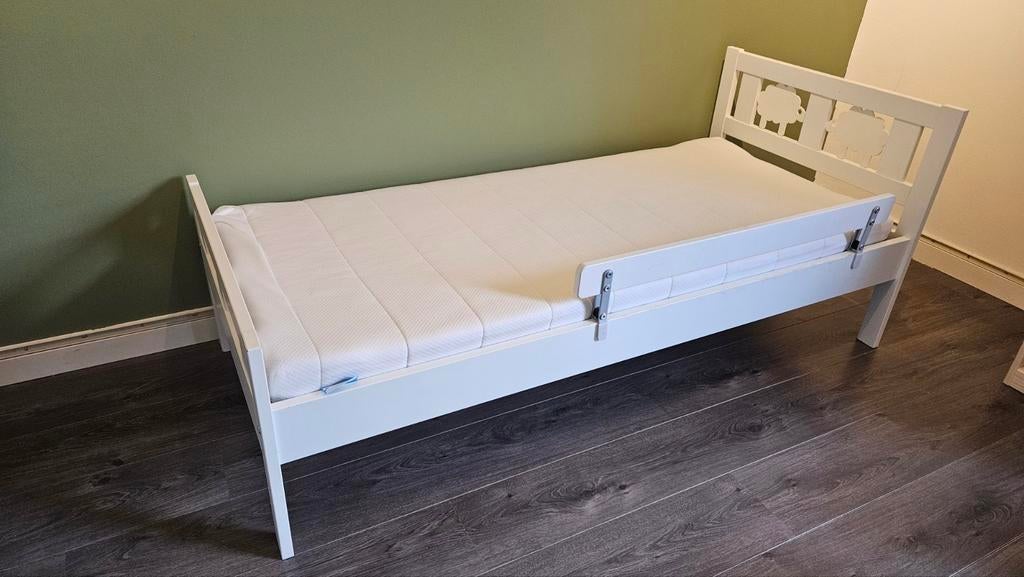 Ikea Kritter peuterbed, Ophalen, 140 tot 160 cm, 70 tot 85 cm, Matras