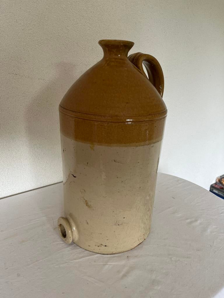 Aardewerk Stenen Kruik Groot Grote Franse Tap Wijnkruik Wijn, Ophalen of Verzenden