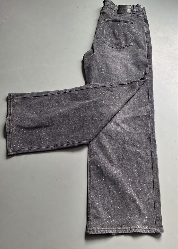 Jeans met glitters mt 46, Ophalen of Verzenden, Nieuw, Blauw
