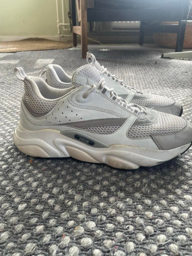Dior B22 sneakers wit maat 44, Ophalen, Gedragen, Wit, Sneakers of Gympen