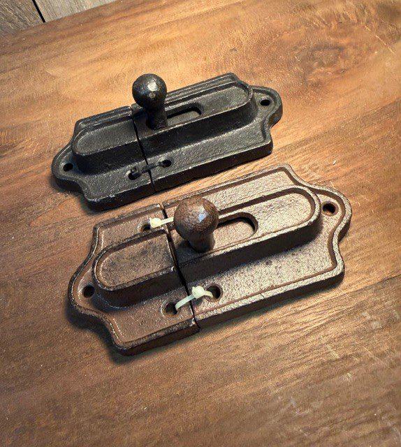 Schuifslot gietijzer zwart, Ophalen of Verzenden, Nieuw