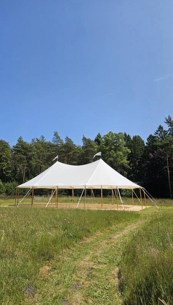 10x16 meter sailcloth tent te huur, stretchtent,feesttent, Tuin en Terras, Partytenten, Ophalen, Zo goed als nieuw, 8 meter of meer