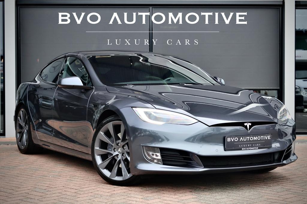 Tesla Model S 90D €22.270 ex btw Autopilot Pano Luchtverin, Auto's, Automaat, Lichtsensor, Leder, Vierwielaandrijving
