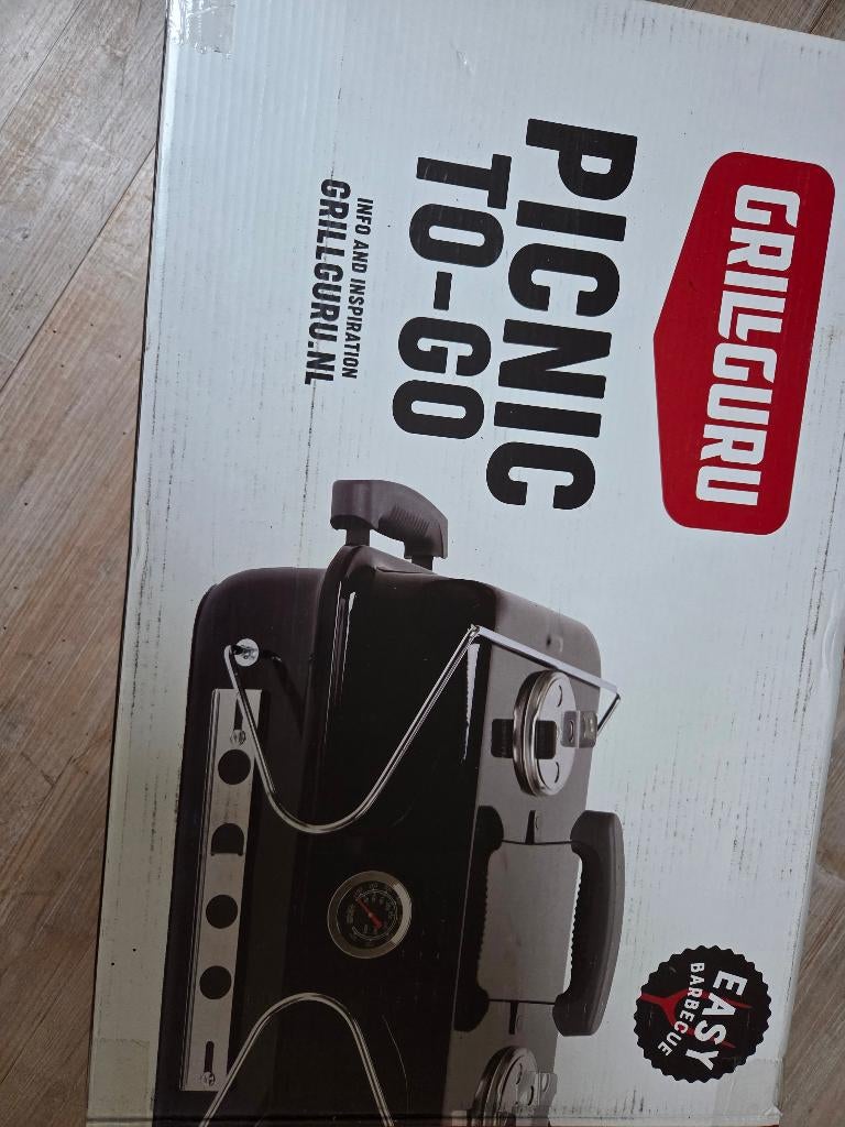 Grill Guru Picnic houtskool BBQ to go, Ophalen, Nieuw, Gril Guru