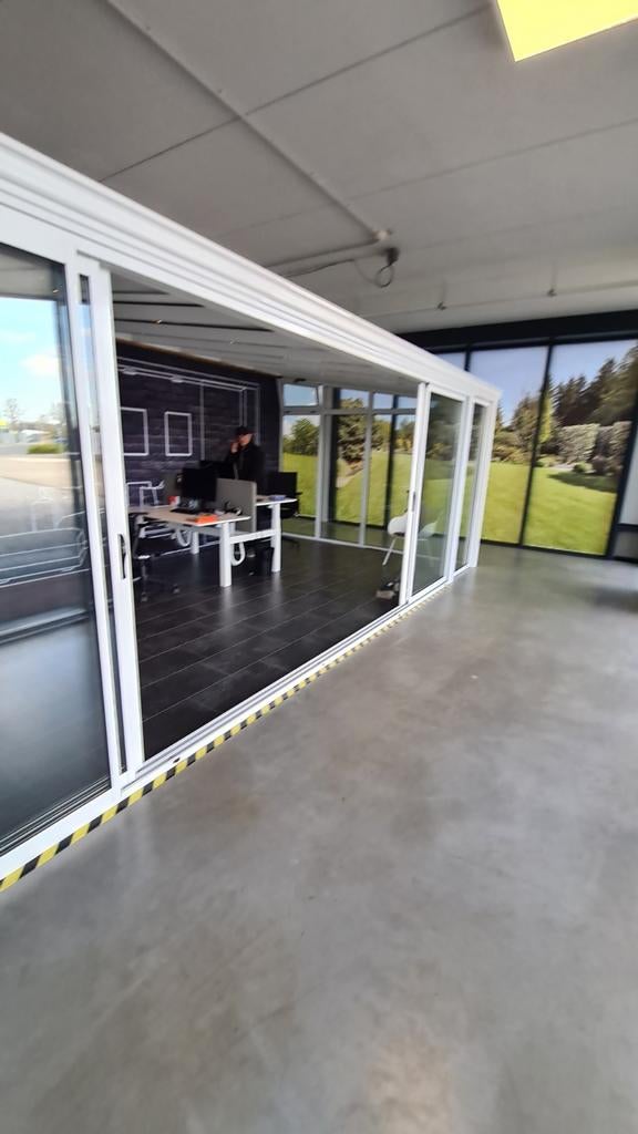 8000x3500 veranda tuinkamer van verasol model profiline, Ophalen of Verzenden, Hout, 225 cm of meer, Schuifpui