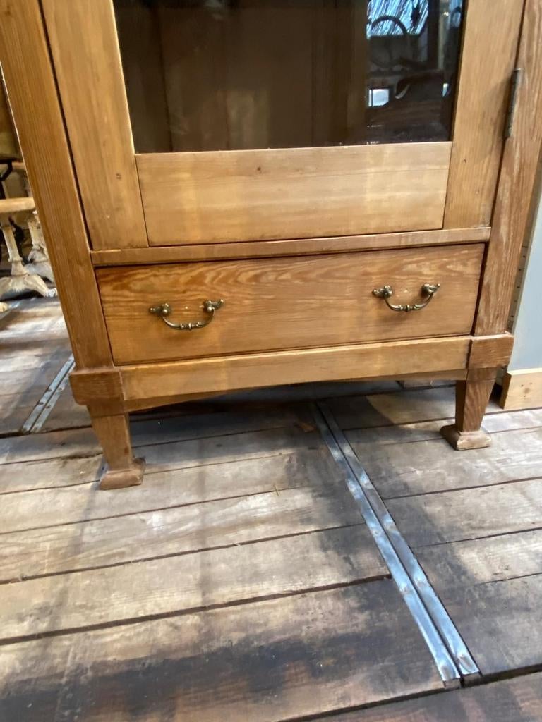 Stoere landelijke kast eendeurskast vitrinekast, Ophalen