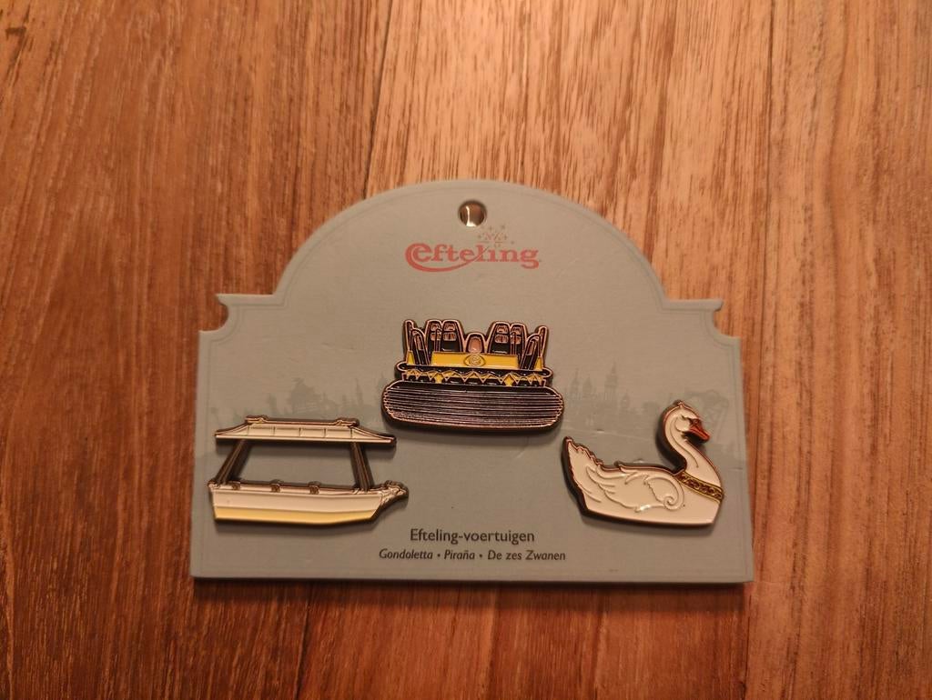 Efteling Voertuigen Pinset 2 - EPP 449 t/m 451, Ophalen of Verzenden, Nieuw, Button of Speldje