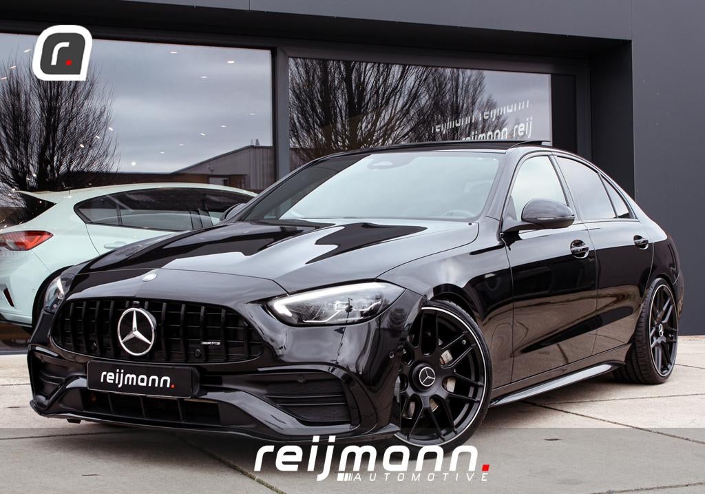 Mercedes-Benz C-Klasse 300 AMG C43 Uitgev. | H&R | Pano | Bu, Auto's, Mercedes-Benz, Automaat, 4 cilinders, Parkeercamera, Zwart
