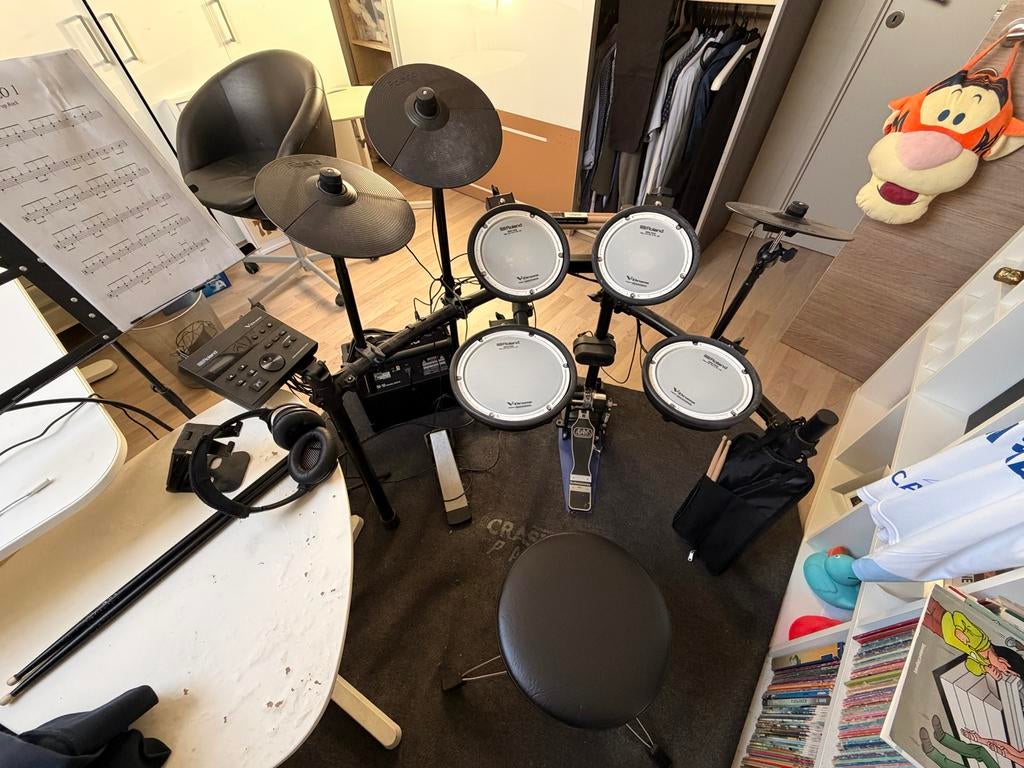 Roland TD-07 elektrisch drumstel, Ophalen of Verzenden, Zo goed als nieuw, Roland, Elektronisch