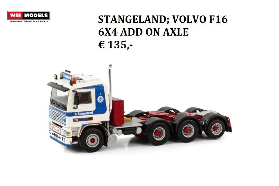 WSI Models Stangeland volvo f16 6x4, Hobby en Vrije tijd, Modelauto's | 1:50, Ophalen of Verzenden, Nieuw, Bus of Vrachtwagen