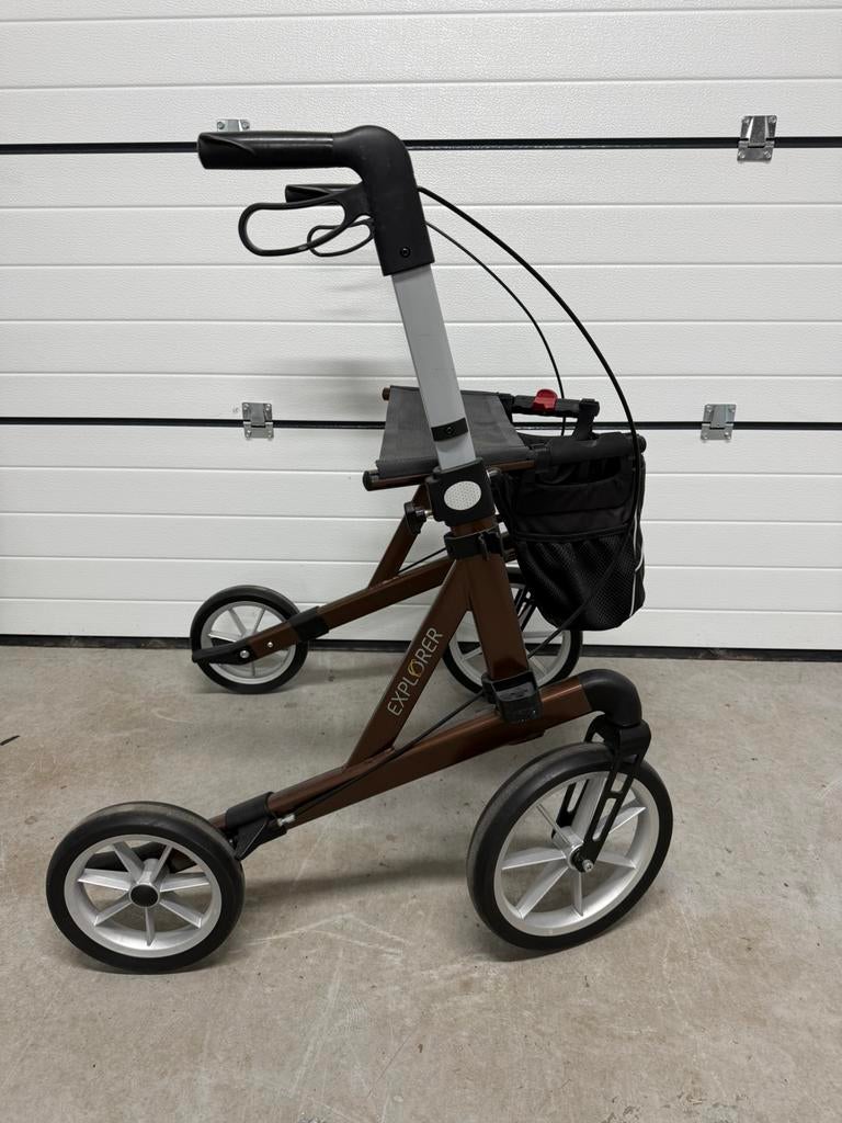 RehaSense Outdoor Explorer Lightweight Rollator Grote Wielen, Ophalen, Opvouwbaar, Zo goed als nieuw