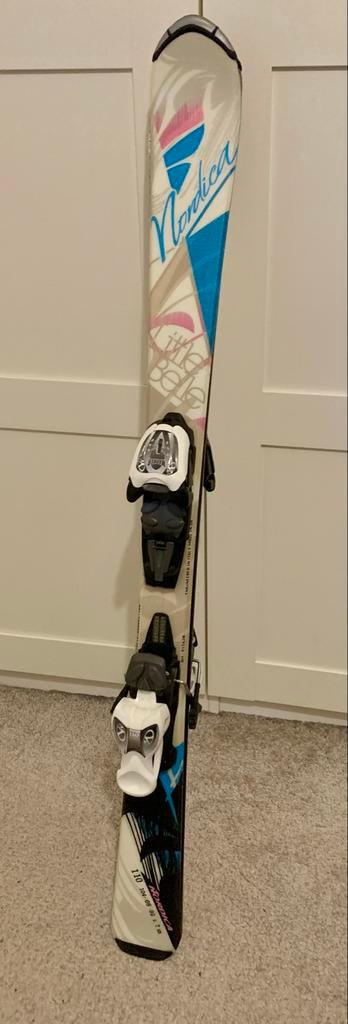 Nordica Ski's met bindingen - 110 cm, Sport en Fitness, Skiën en Langlaufen, Ophalen, Gebruikt, 100 tot 140 cm, Nordica