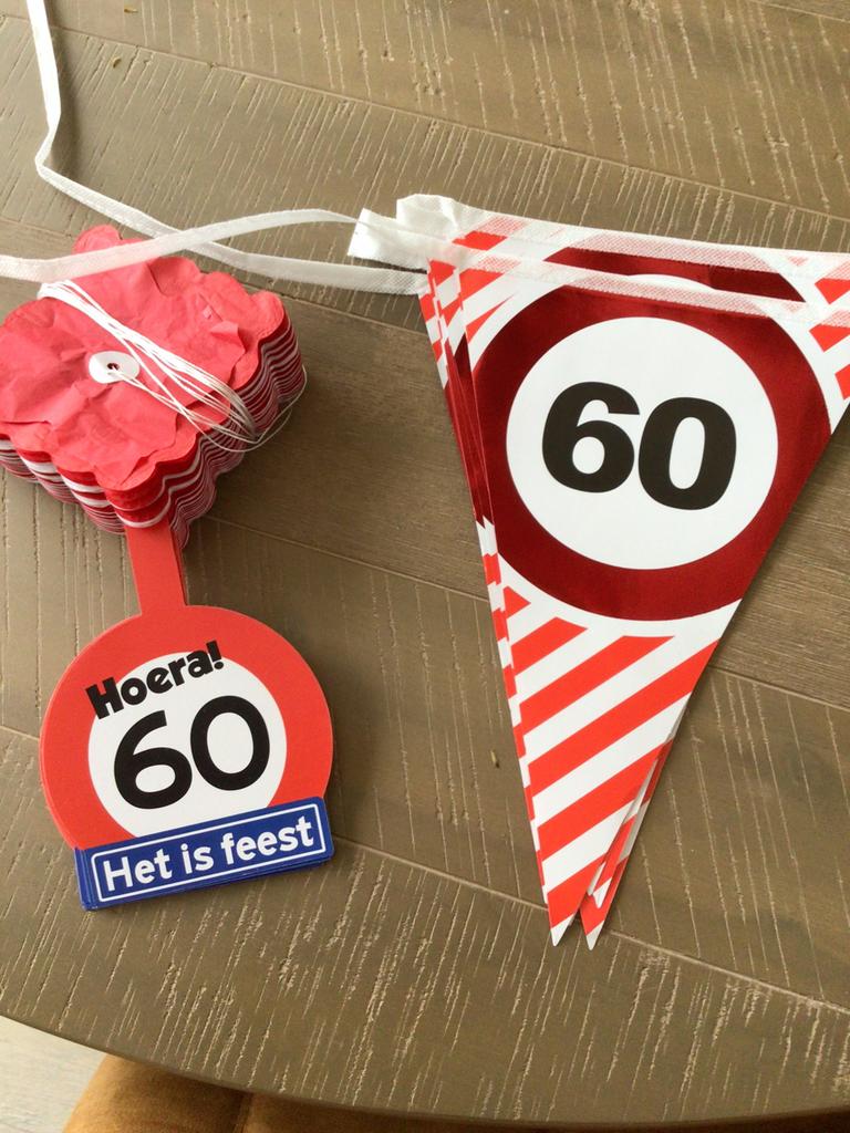 Slingers 60 jaar, Ophalen, Zo goed als nieuw, Versiering, Verjaardag