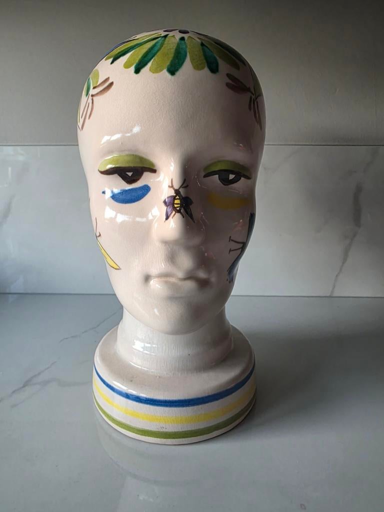 Prachtig keramiek Scheurich 701 West Germany hoofd, Ophalen of Verzenden