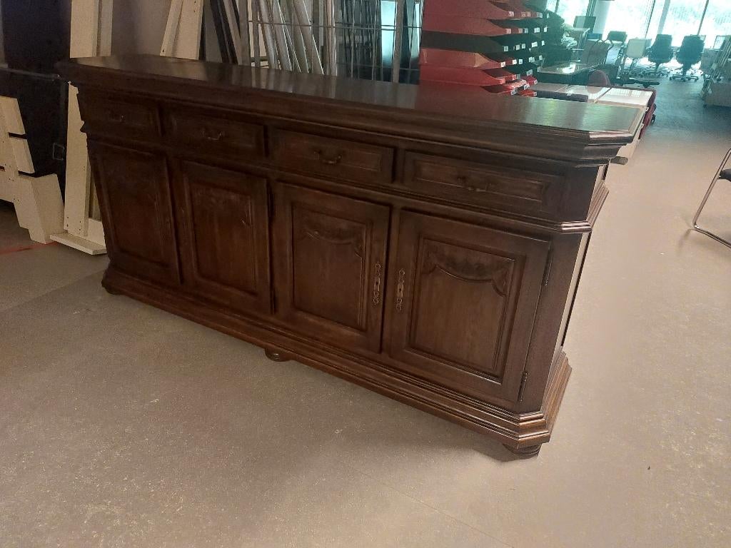 hele fraaie massief eiken dressoir toogkast ( 500535), Huis en Inrichting, Ophalen, Zo goed als nieuw, 25 tot 50 cm, 200 cm of meer