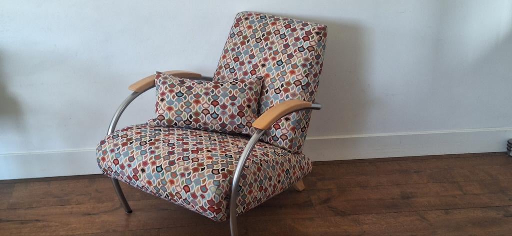 Gelderland fauteuil 5470 design jan des bouvrie als nieuw, Ophalen, 75 tot 100 cm, Zo goed als nieuw, Stof