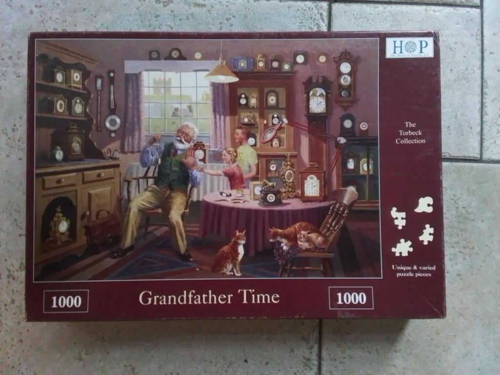Hop puzzel Grandfather Time 1000 stukjes, Ophalen, 500 t/m 1500 stukjes, Zo goed als nieuw