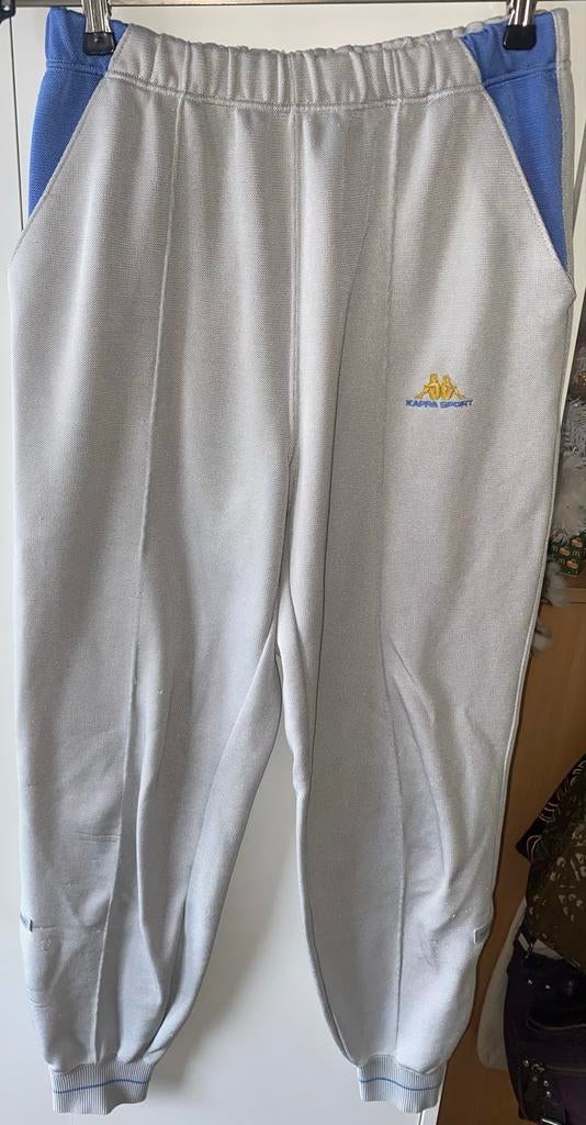 Kappa Sport broek grijs met blauw, Verzenden, Fitness of Aerobics, Maat 36 (S), Grijs