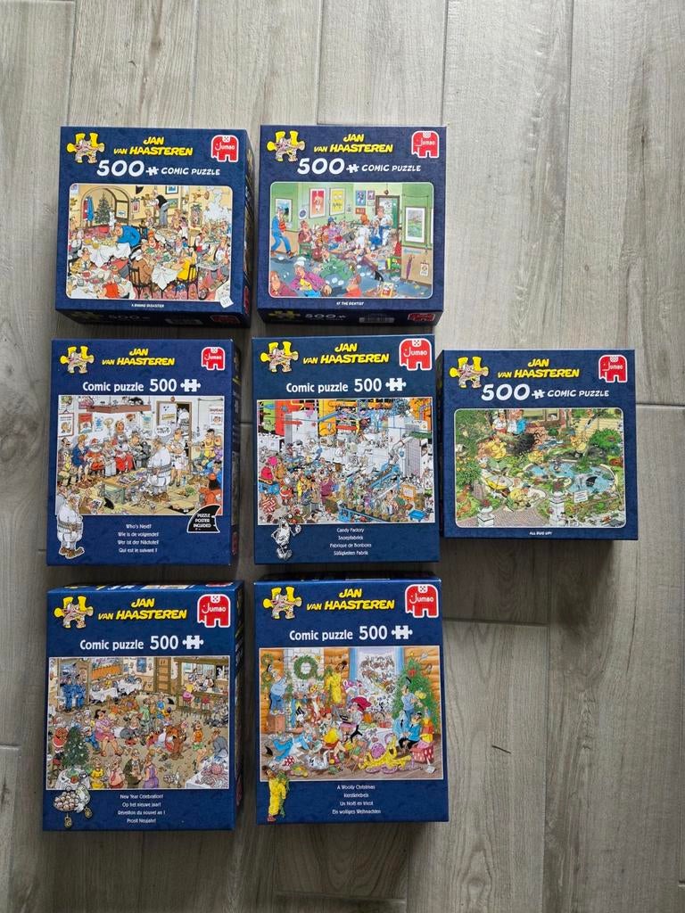 Jan van Haasteren puzzels 500 stukjes, Ophalen of Verzenden, 500 t/m 1500 stukjes, Zo goed als nieuw