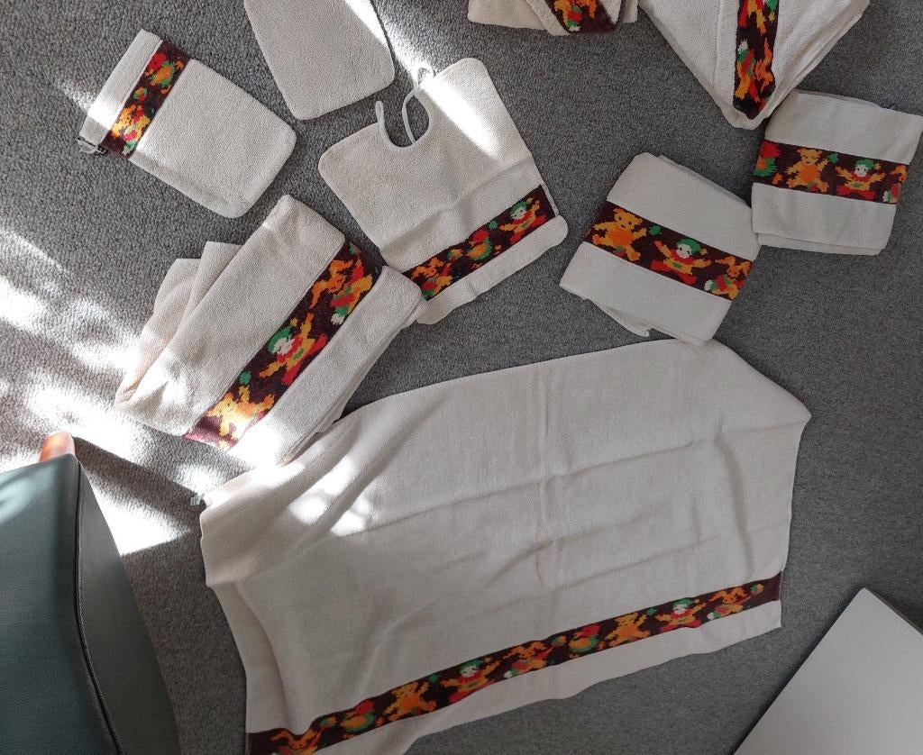 Grote set babyspullen  handdoeken washandjes badcape slabber, Kinderen en Baby's, Badjes en Verzorging, Ophalen of Verzenden, Gebruikt