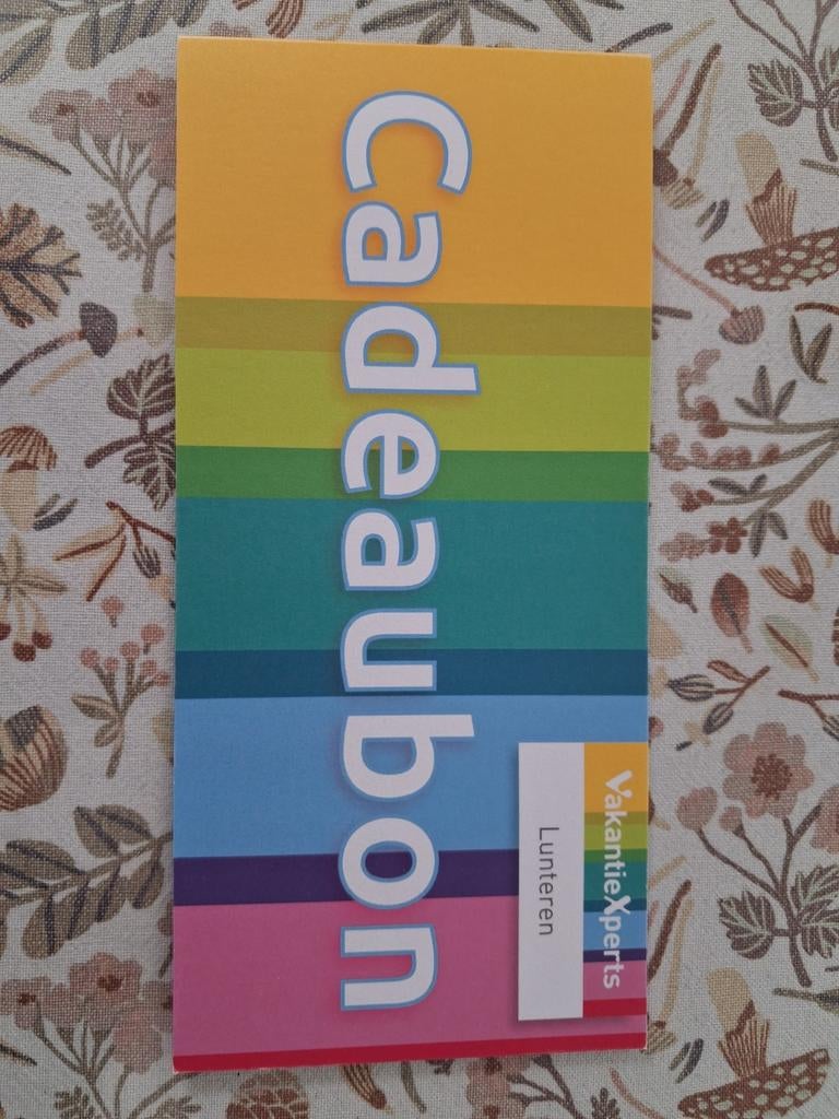 Cadeaubon ter overname, Tickets en Kaartjes, Eén persoon, Cadeaubon