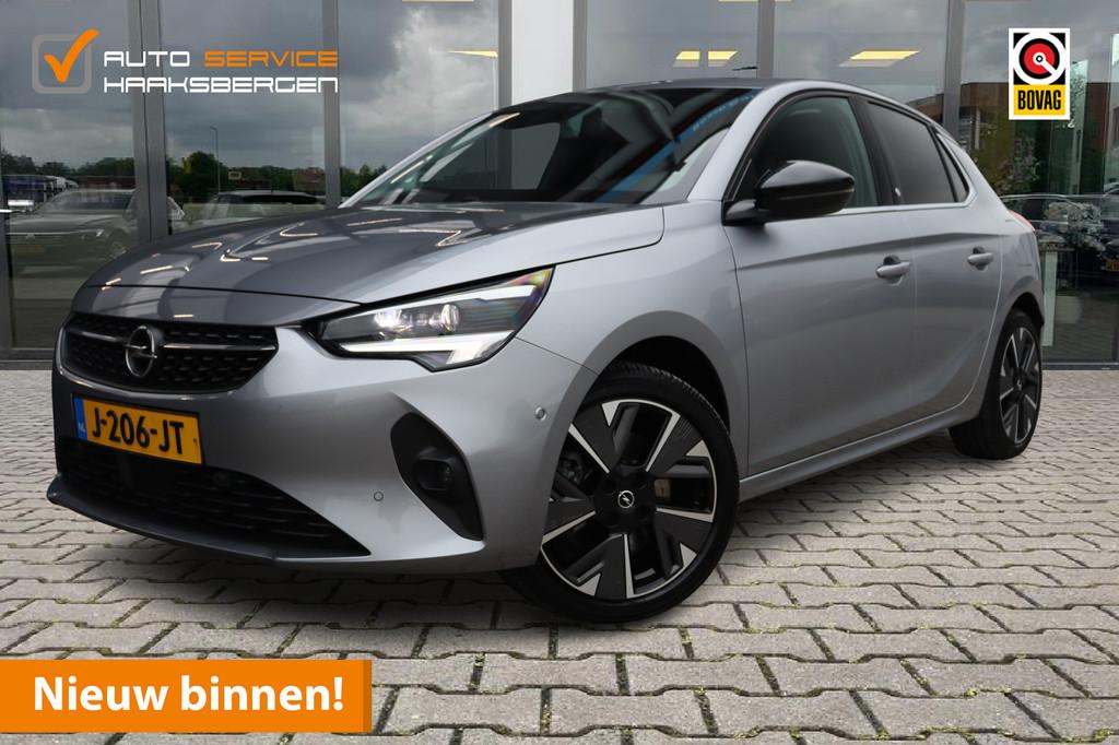 Opel CORSA-E Elegance 50 kWh | Camera | Led | DAB |, 330 km, 136 pk, Gebruikt, Zwart