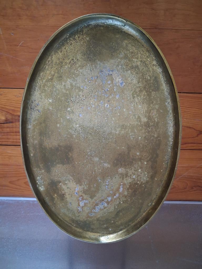 Design bijzettafel Pols Potten Ovaal, Metaal, brass, koper, Huis en Inrichting, Tafels | Bijzettafels, Gebruikt, Rond, Minder dan 45 cm