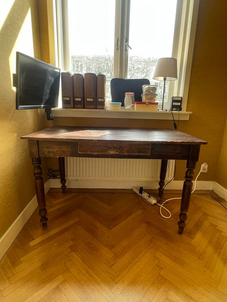 Mag weg voor lage prijs!! Klassiek houten bureau, Klassiek, Ophalen, Gebruikt, Hout