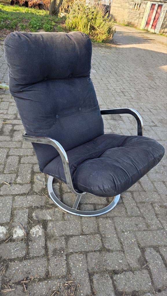 Vintage jaren 70 ikea fauteuil design, Huis en Inrichting, Fauteuils, Ophalen, Gebruikt, 75 tot 100 cm, 50 tot 75 cm
