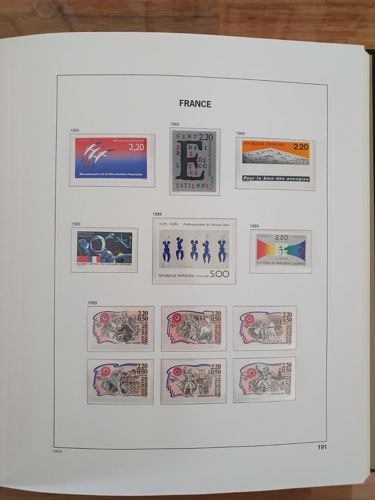 FRANKRIJK 1984-1993 postfris COMPLEET in DAVO LUXE DEEL 2, Verzenden, Buitenland