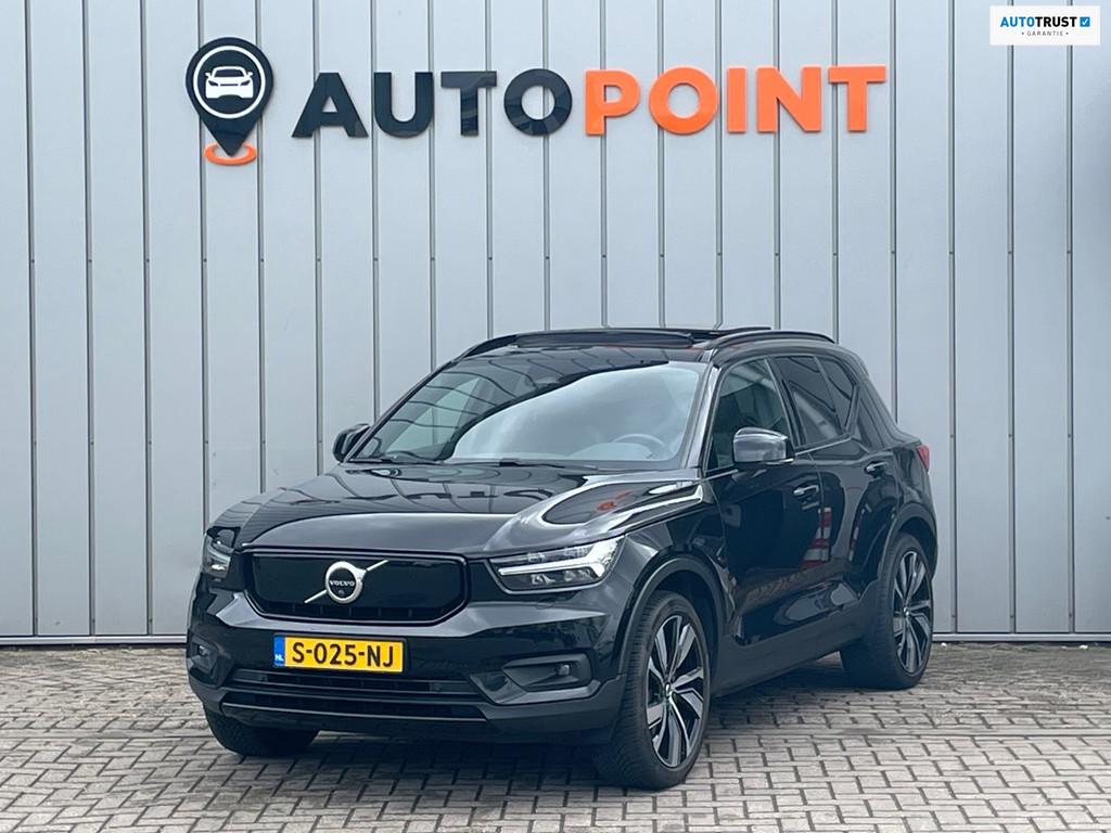 Volvo XC40 Recharge P8 AWD R-Design SOH90%|TREKHAAK|PANO|360, Gebruikt, Zwart, Adaptive Cruise Control, Zwart