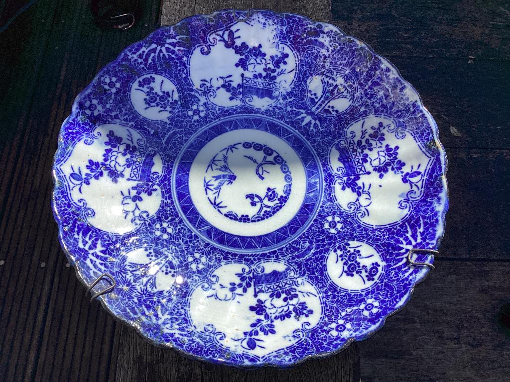 Wandbord blauw, Antiek en Kunst, Ophalen