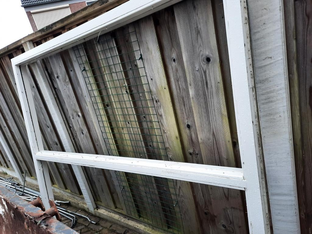 Groot gevelraam met dubbelglas, Ophalen, Gevelraam of Ruit, Gebruikt, 160 cm of meer