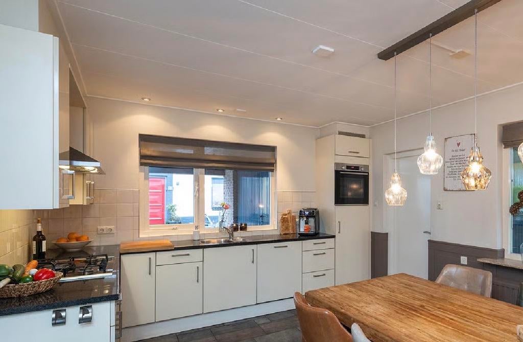 Complete keuken met kookplaat, afzuiging, vaatwasser en oven, Ophalen, Gebruikt, Wit, Hoekkeuken