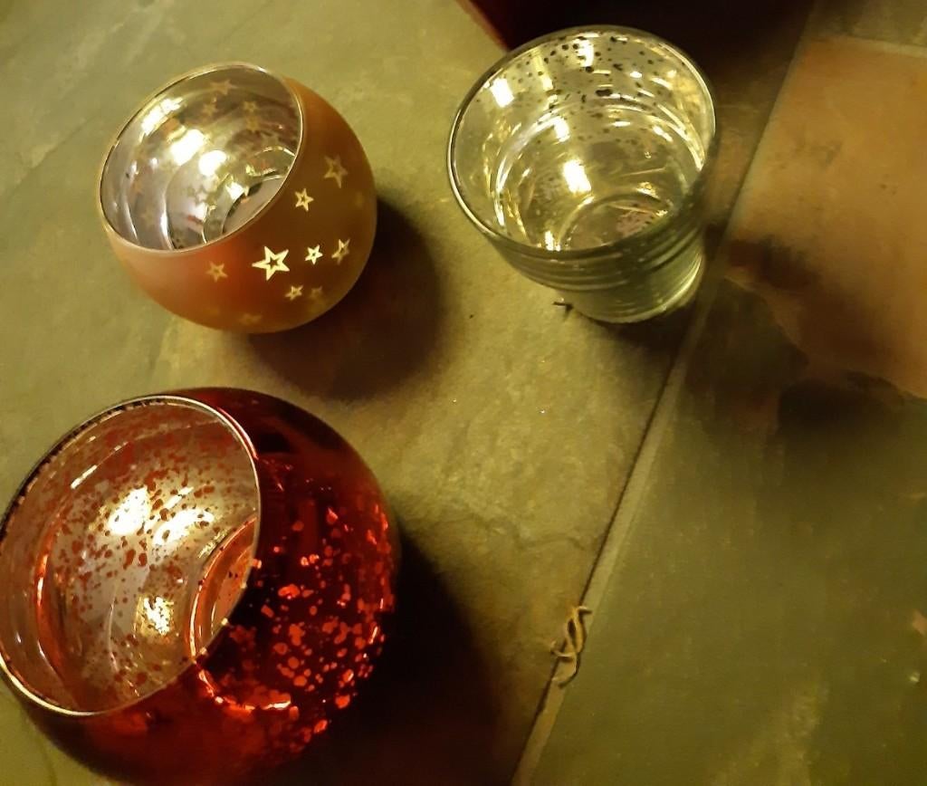 Waxinelichtjes, Huis en Inrichting, Woonaccessoires | Kandelaars en Kaarsen, Ophalen of Verzenden, Zo goed als nieuw, Overige materialen