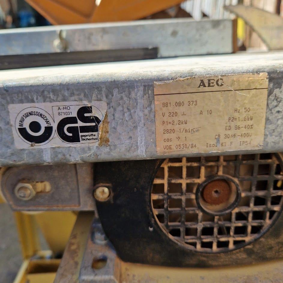 zaagtafel, Doe-het-zelf en Verbouw, Gereedschap | Zaagmachines, Ophalen, Gebruikt, Cirkelzaag, Scheppach