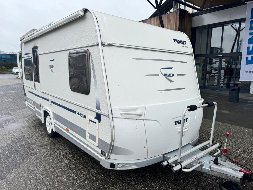 Fendt Bianco 445 TFB 2010 MOVER + VOORTENT!!!, Caravans en Kamperen, Caravans, Standaardzit, Overige typen, Bedrijf, Fendt
