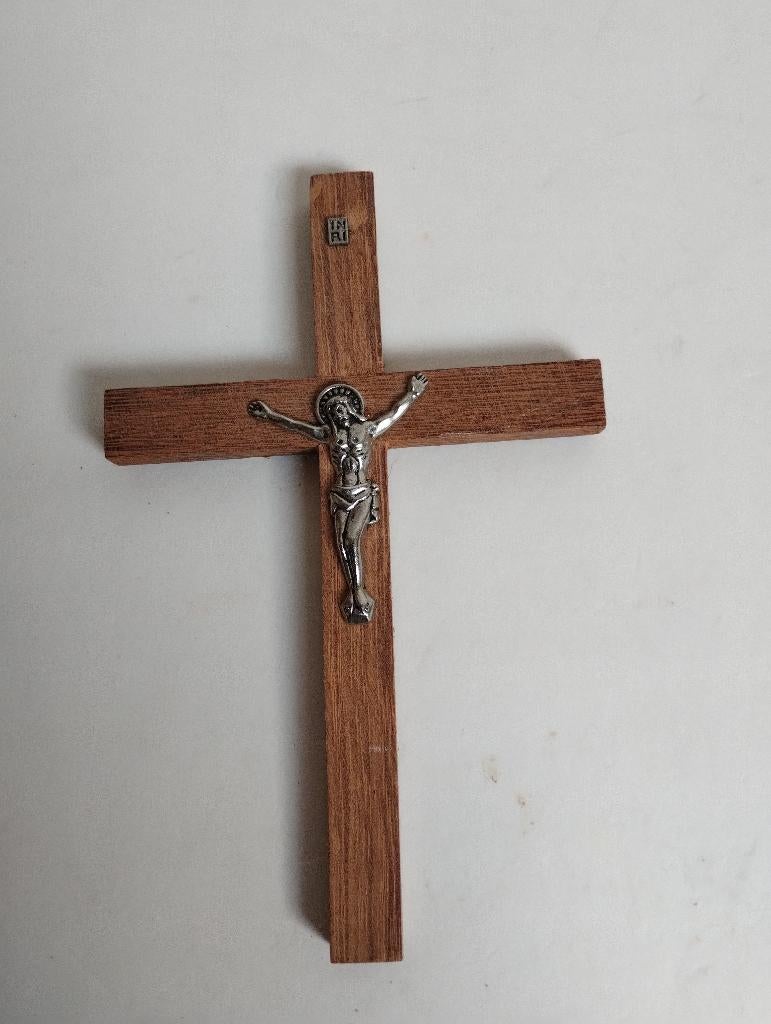 vintage houten kruisje, Antiek en Kunst, Antiek | Religie, Ophalen