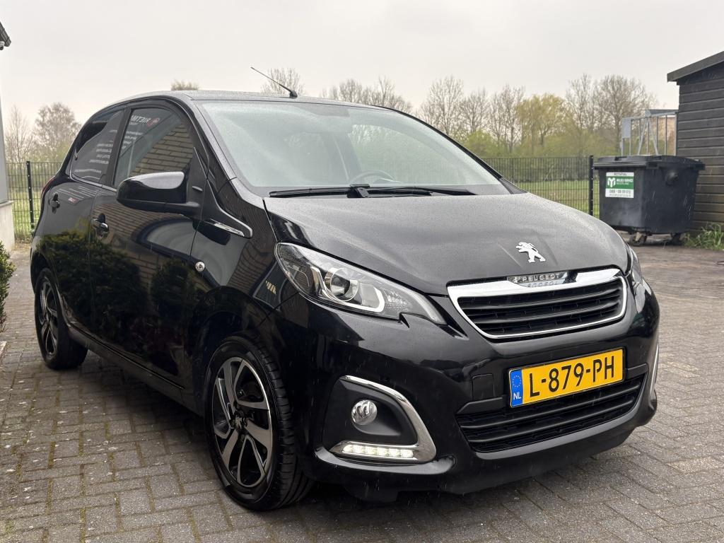 Peugeot 108 1.0 e-VTi Allure BTW-CARPLAY-CAMERA-AIRCO, Gebruikt, Euro 6, 4 stoelen, Zwart