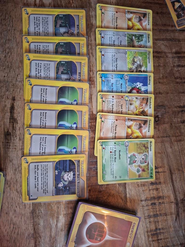 Pokémon kaarten e-series, diverse trainers en Pokémon, Ophalen of Verzenden, Gebruikt, Meerdere kaarten