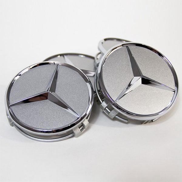 Mercedes Naafdoppen. 8 kleuren 75mm. Set= 13€, Auto diversen, Wieldoppen, Ophalen of Verzenden, Nieuw