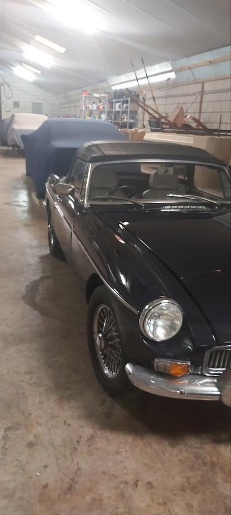 Mooie MG type b tourer 1968., Auto's, Oldtimers, Beige, Cabriolet, Blauw, Handgeschakeld