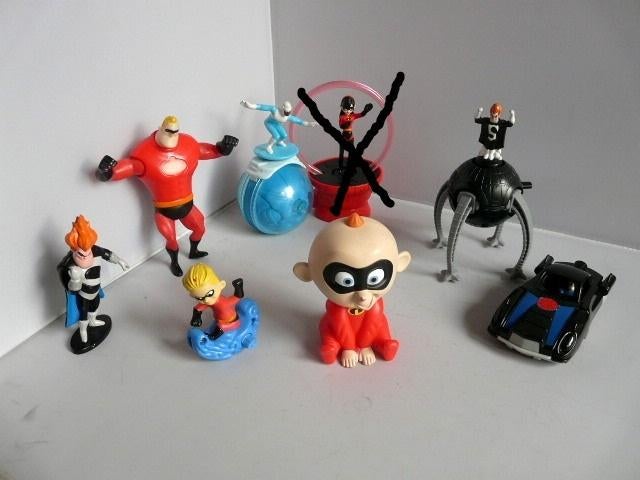 McDonalds 2004 # Incredibles (8 items), Verzamelen, Ophalen of Verzenden, Overige figuren, Zo goed als nieuw, Beeldje of Figuurtje