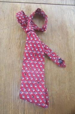 Disney Goofy stropdas rood, Ophalen of Verzenden, Goofy of Pluto, Zo goed als nieuw, Beeldje of Figuurtje